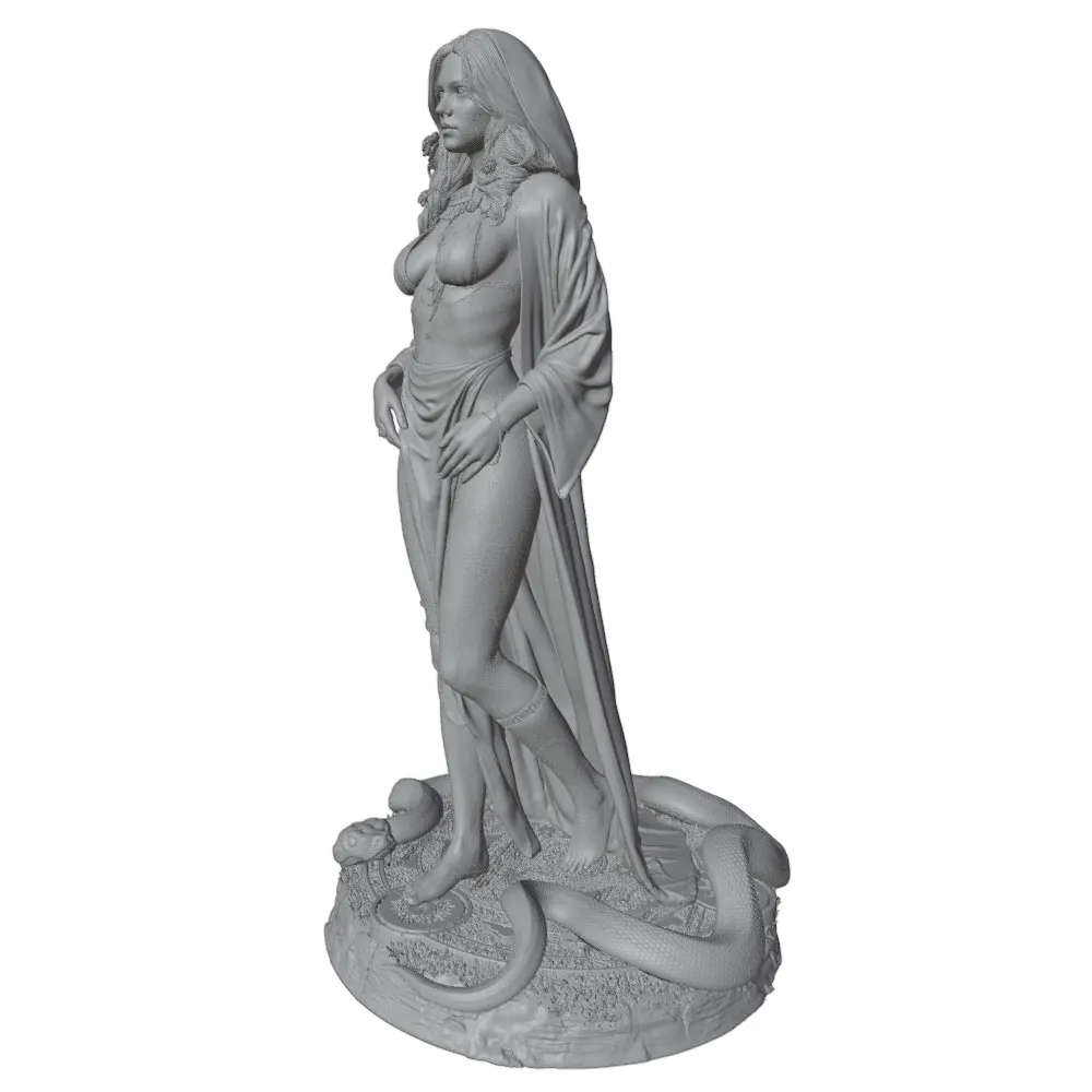 Miniatura modelo GK DIY gris impresa en 3D, sin montar ni pintar