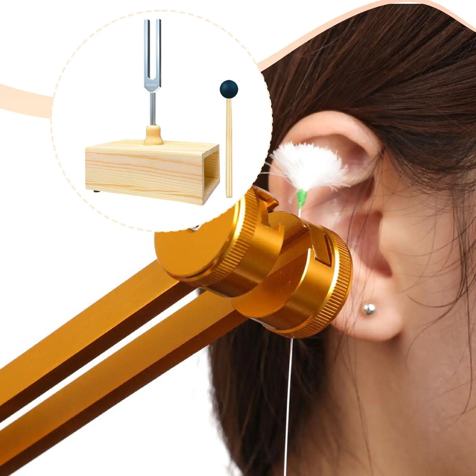 Diapasón de 432Hz sobre caja de resonancia de madera