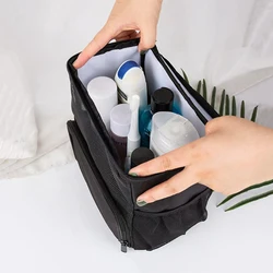 Bolsa de aseo colgante con bolsillos para gatos y perros, orden