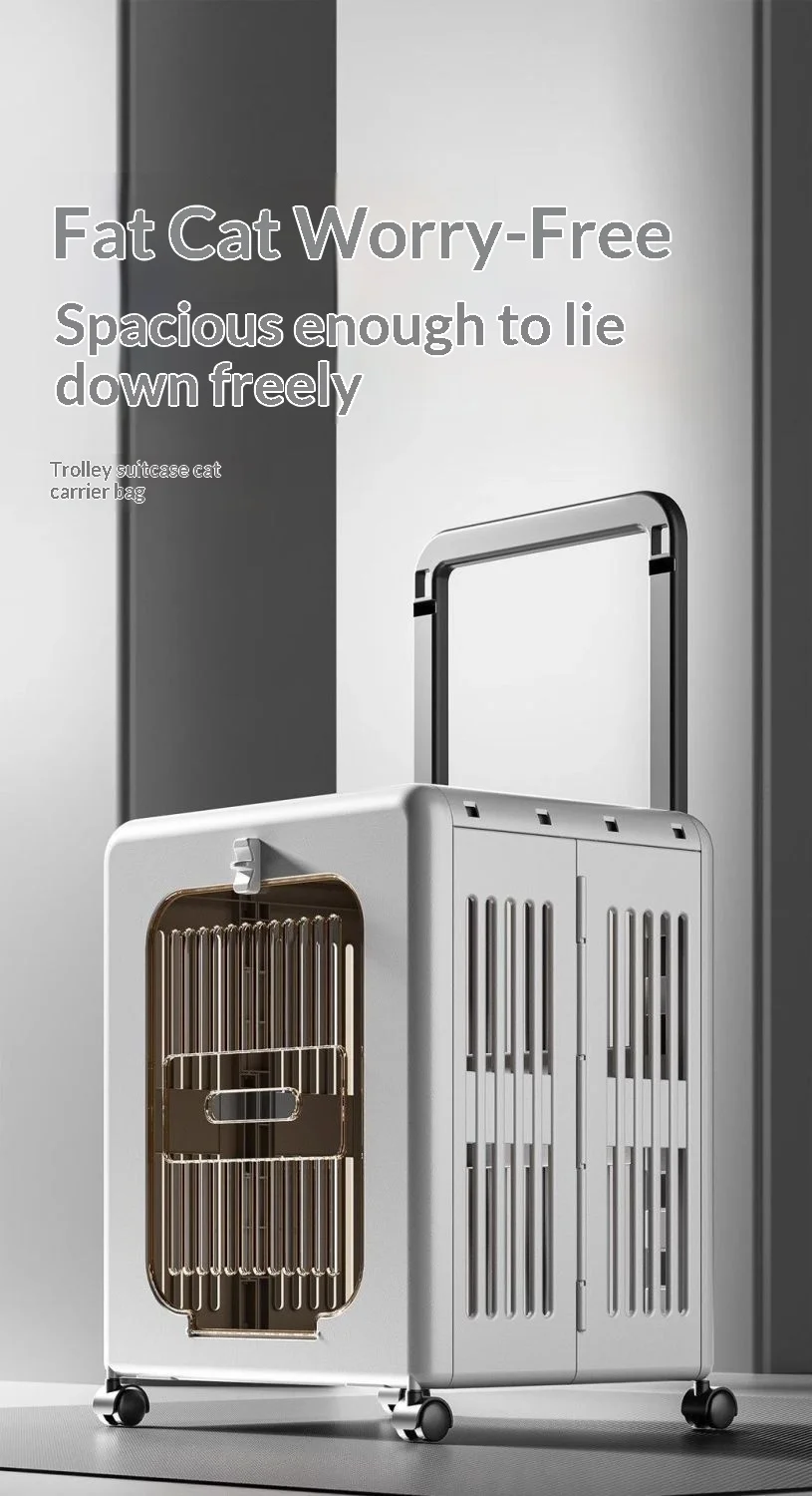 Transportín plegable para mascotas en modo maleta