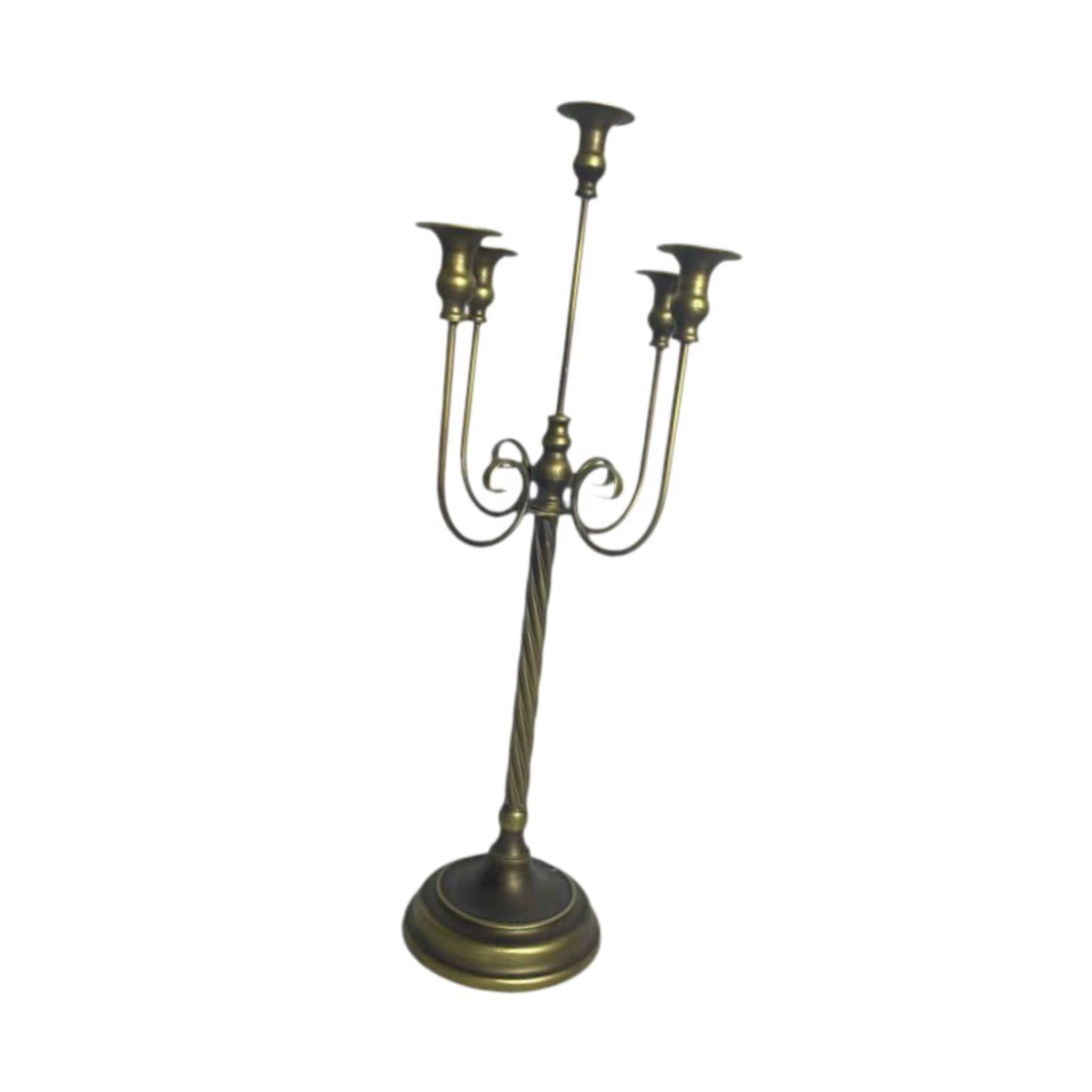Portavelas decorativo metálico para velas, soporte de hogar - imagen 3