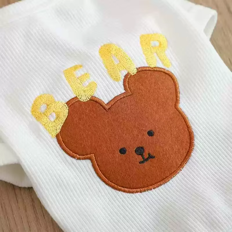 Camiseta veraniega para perros y gatos con estampado de oso – Bichón - imagen 5
