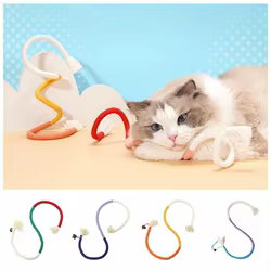 Juguetes para gatos de cuerda para masticar y limpiar hocico