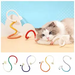 Juguetes para gatos de cuerda para masticar y limpiar hocico