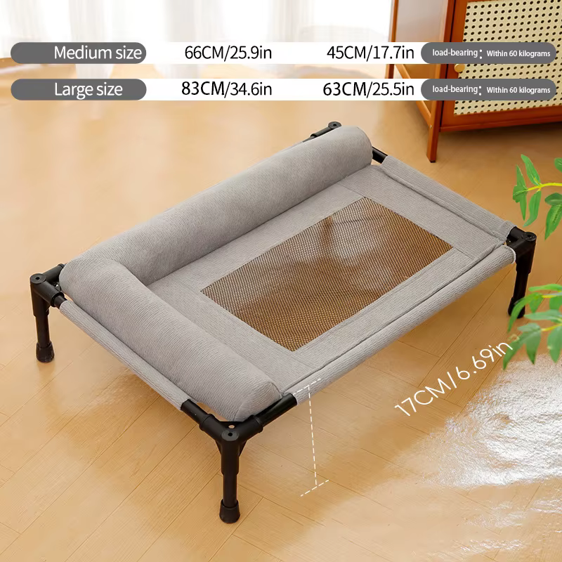 Cama elevada transpirable para gatos y perros medianos y grandes