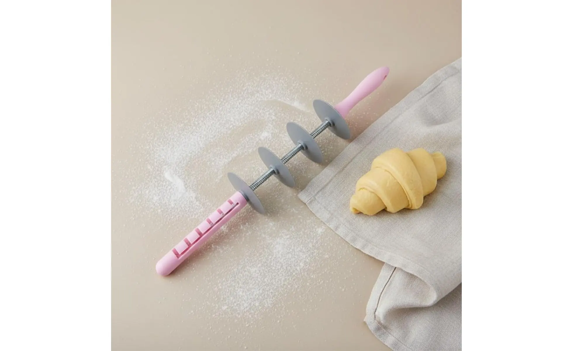 Cortador de croissants ajustable para corte uniforme