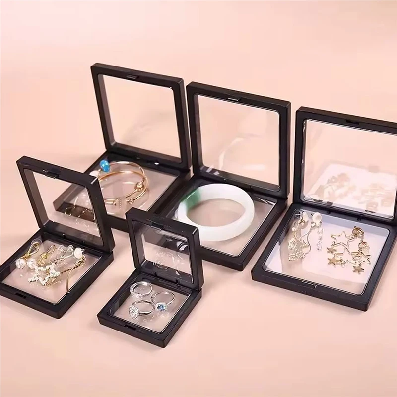 Caja transparente de almacenamiento para collares de gato y perro - imagen 3
