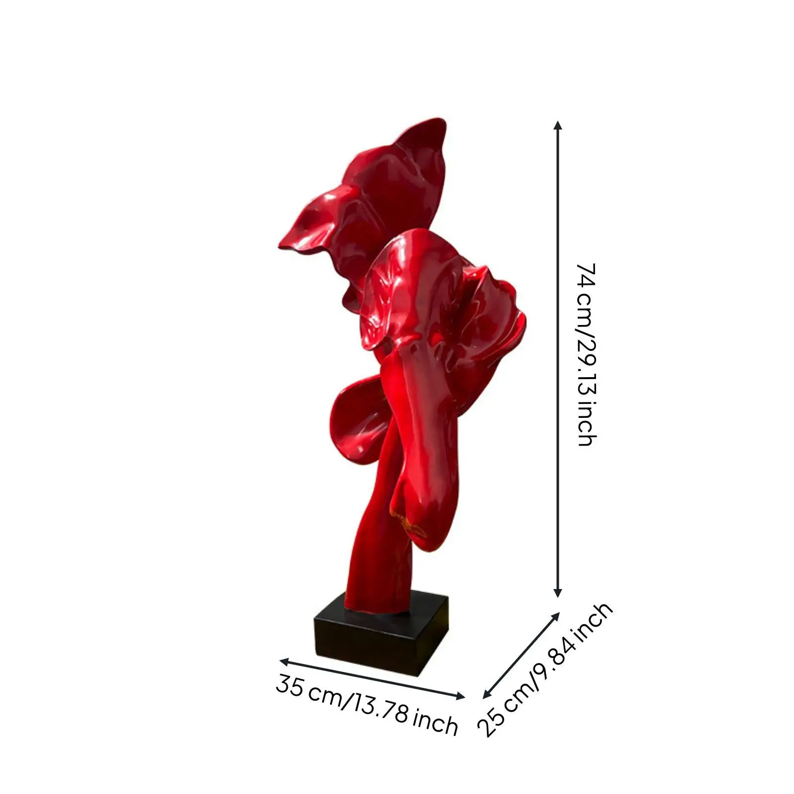 Escultura abstracta geométrica moderna – Centro de mesa decorativo - imagen 2