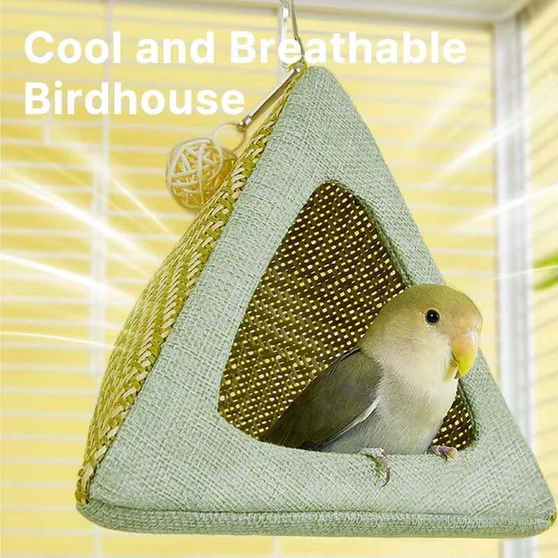 Nido Colgante para Loros Pequeños – Refugio Decorativo para Aves - imagen 2