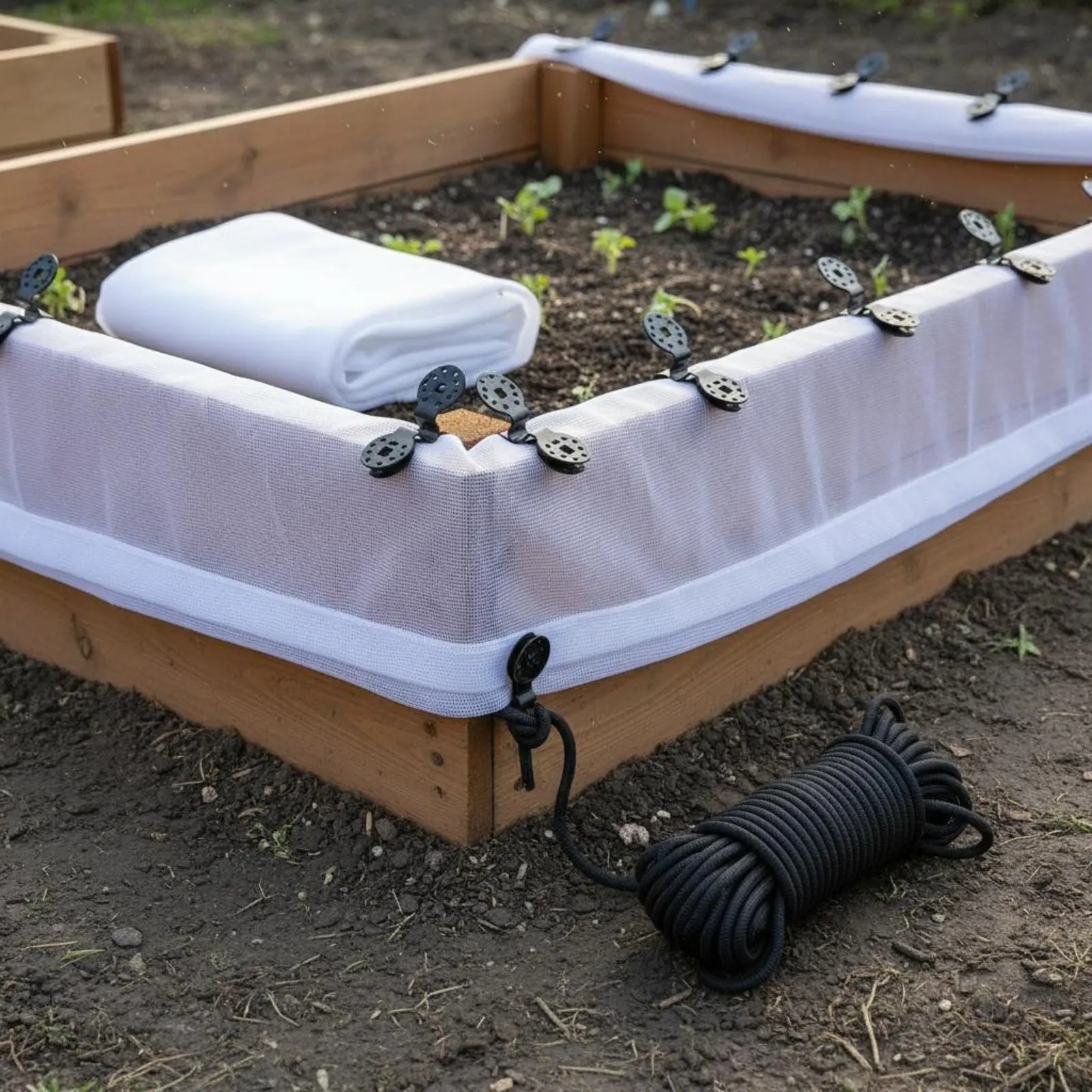 Red de protección para plantas: malla de poliéster duradera para aves - imagen 3