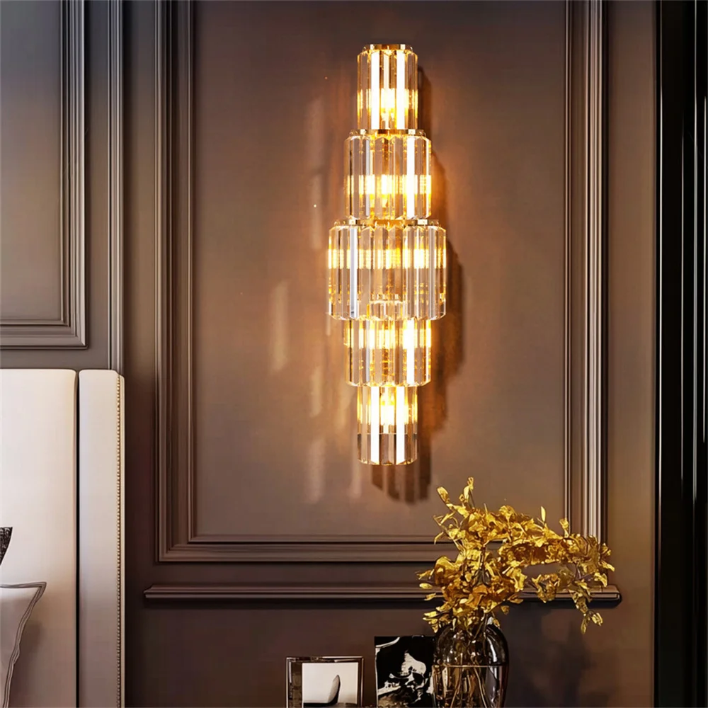 Lámpara de pared LED moderna de cristal para cabecero - imagen 4