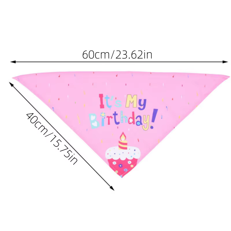 Pañuelo triangular para perros y gatos – Complemento de fiesta - imagen 5