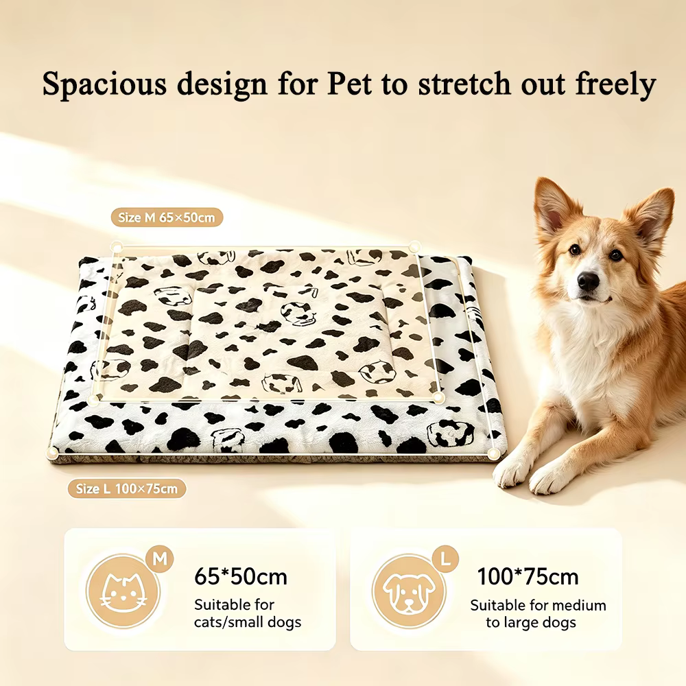 Cama cálida de invierno para gatos y perros, manta de franela - imagen 5