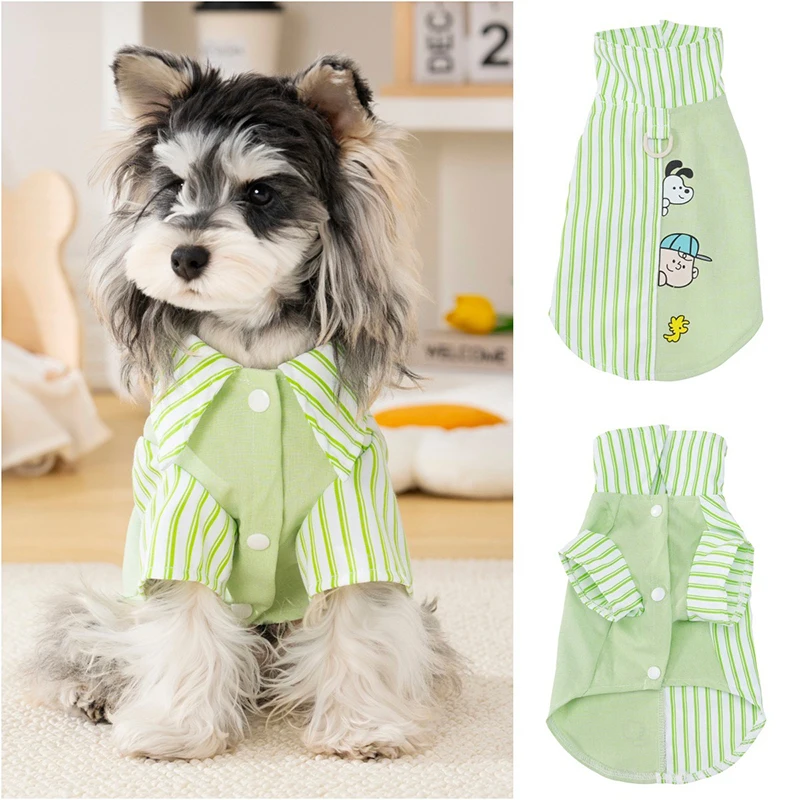 Camisa de rayas para cachorro