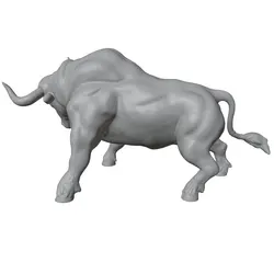 Miniatura Toro Resina 3D sin Pintar para Juegos de Rol y Coleccionismo