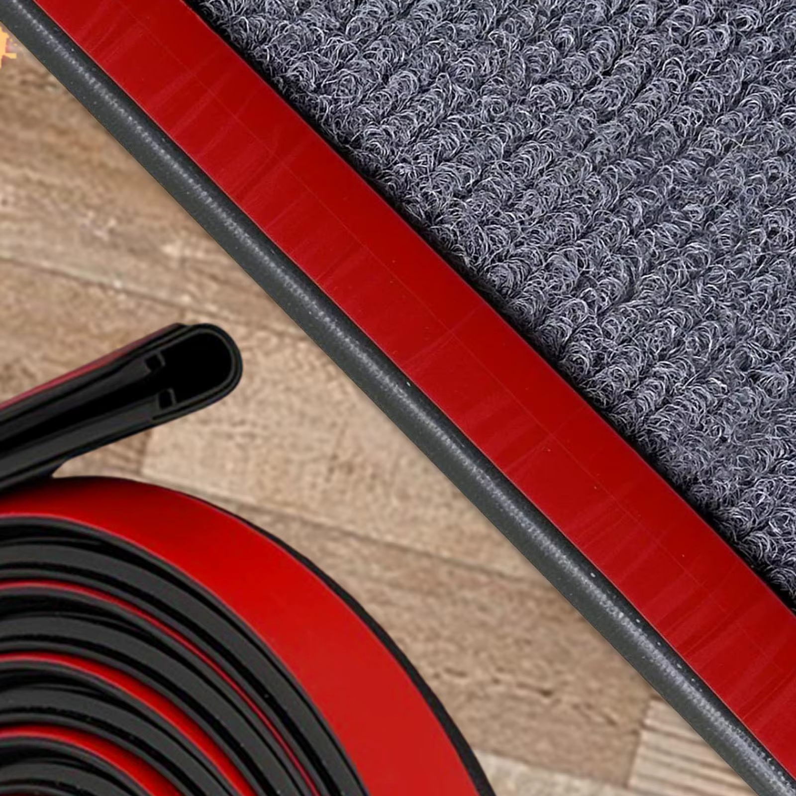 Protector de bordes para alfombras de gatos y perros, tiras de goma - imagen 2