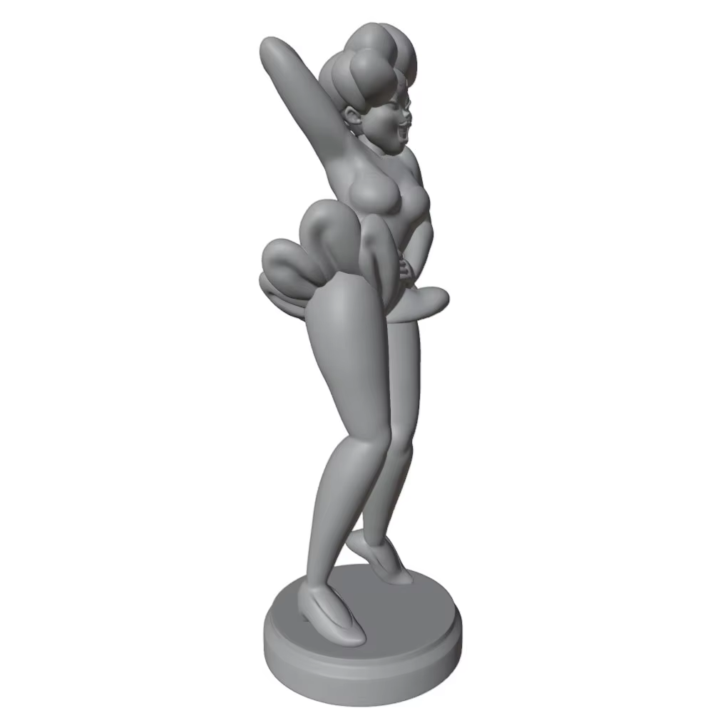 Estatua miniatura de anime 3D gris, modelo GK para montar sin pintar - imagen 3
