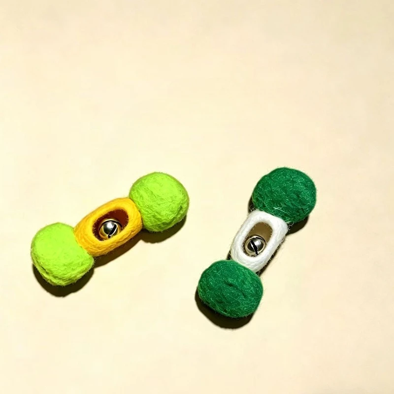 Juguete para gatos con pupa de insecto natural y bola de fieltro - imagen 5