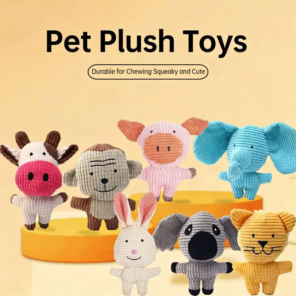 Peluche interactivo con sonido para cachorros y perros pequeños