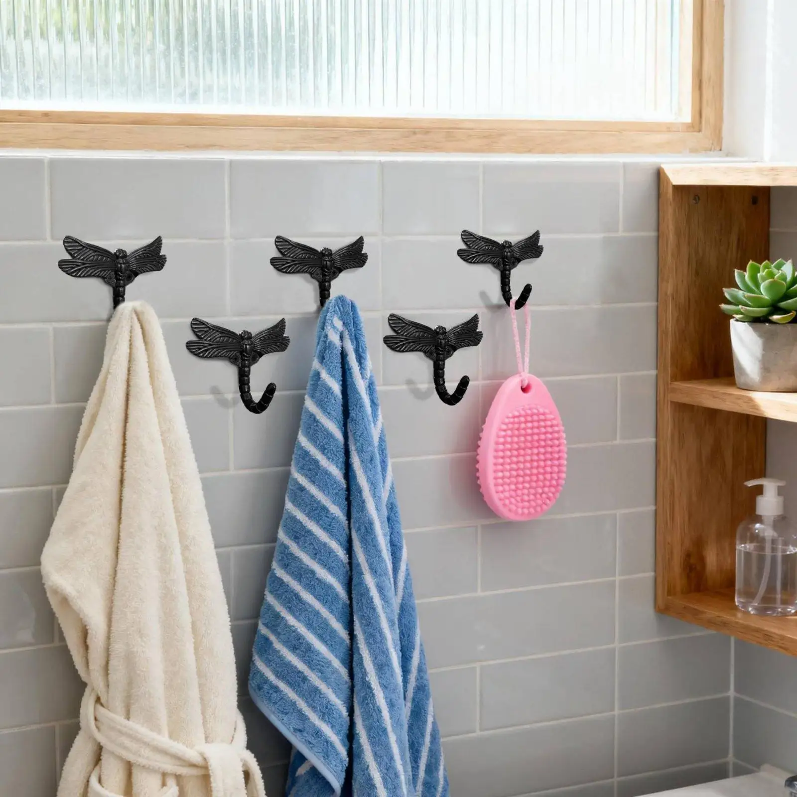 Gancho Decorativo Libélula para Pared – Perchero Metal para Ropa y Accesorios - imagen 2