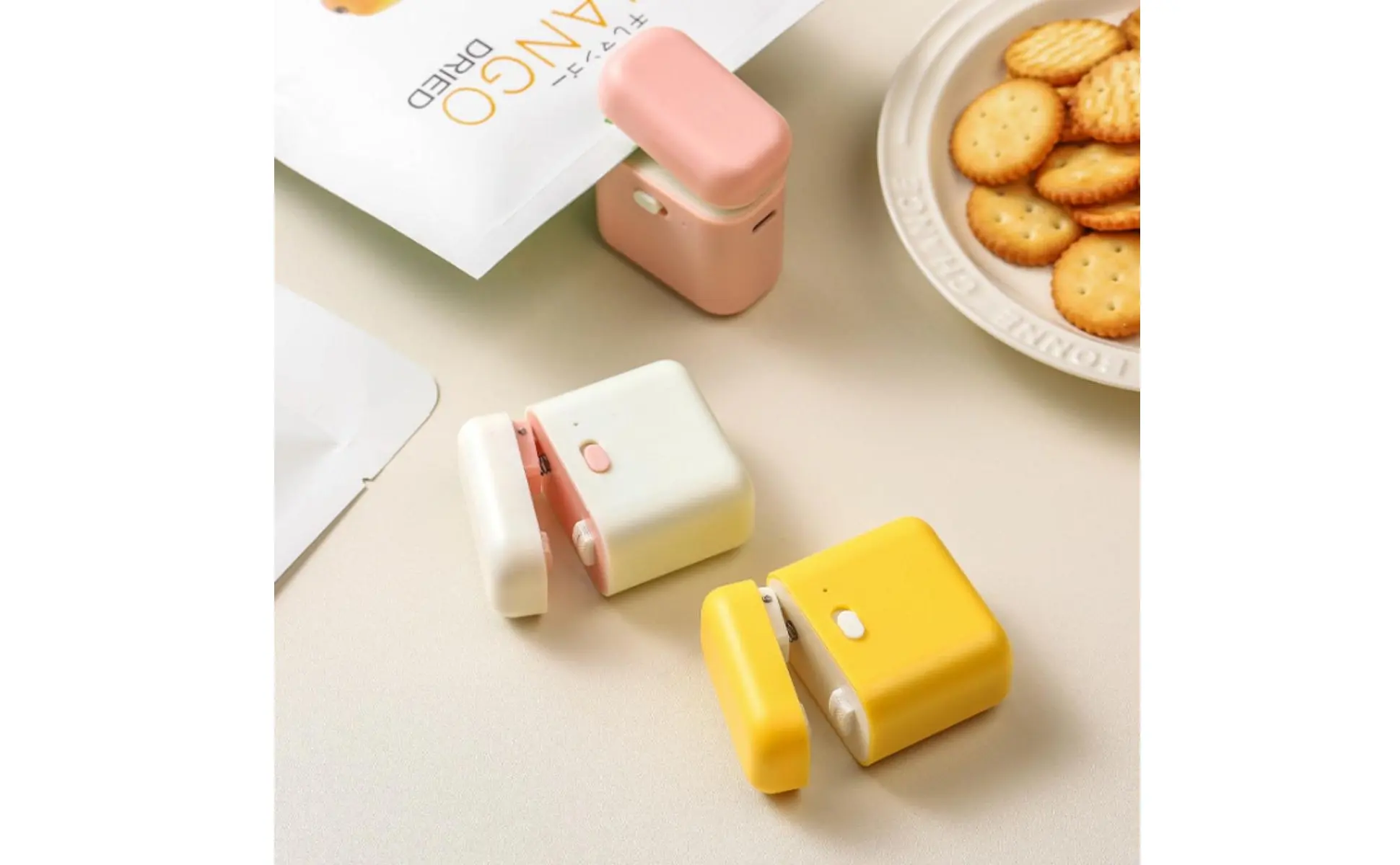 Mini sellador compacto 2 en 1 para bolsas