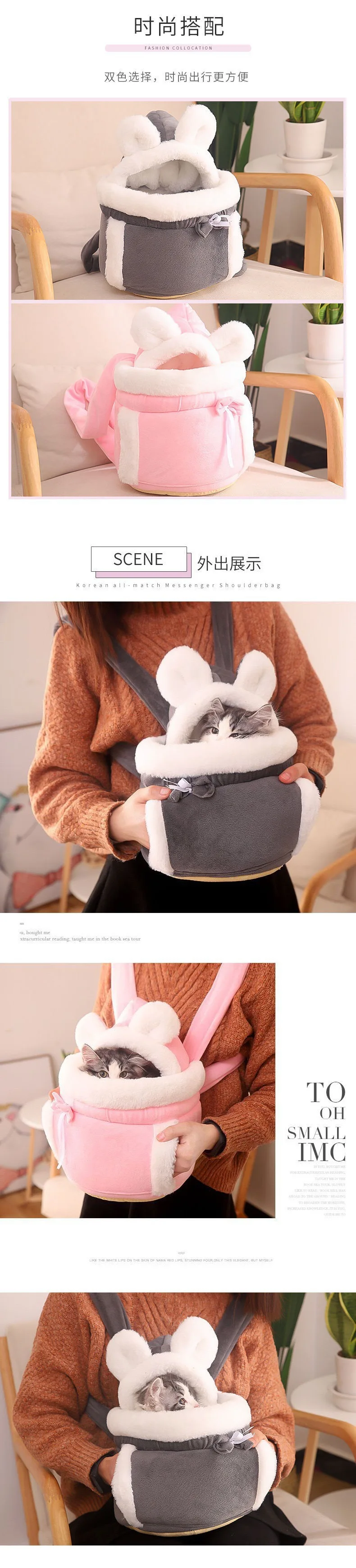 Mochila diseñada para mascotas pequeñas