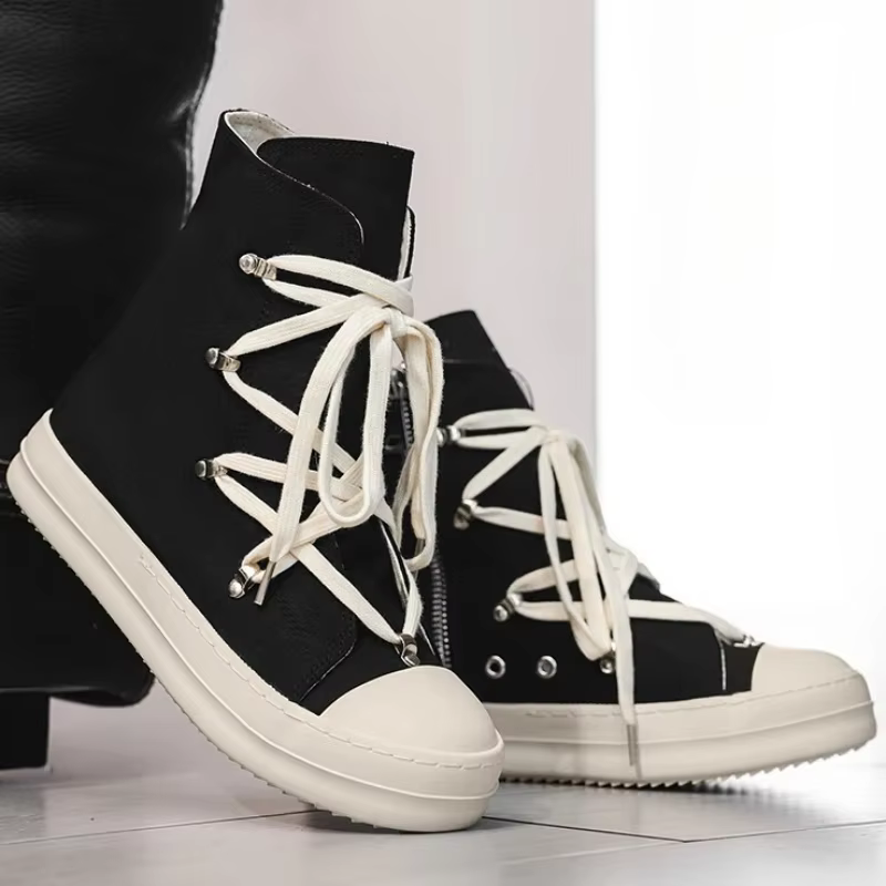 Botas Casuales de Lona para Hombre con Suela Antideslizante – Otoño - imagen 2