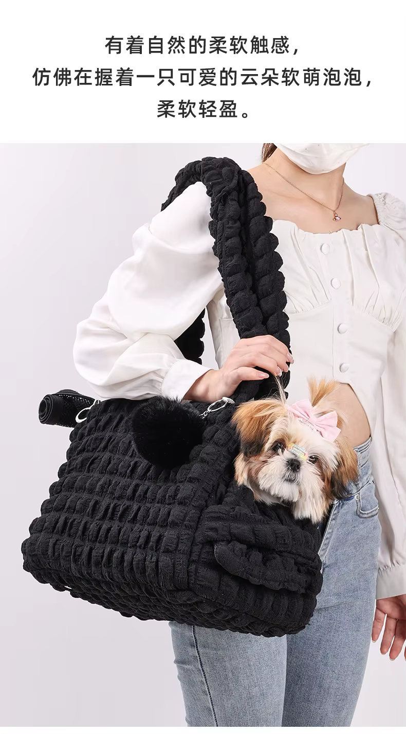 Mochila transportín para gatos doblada y compacta