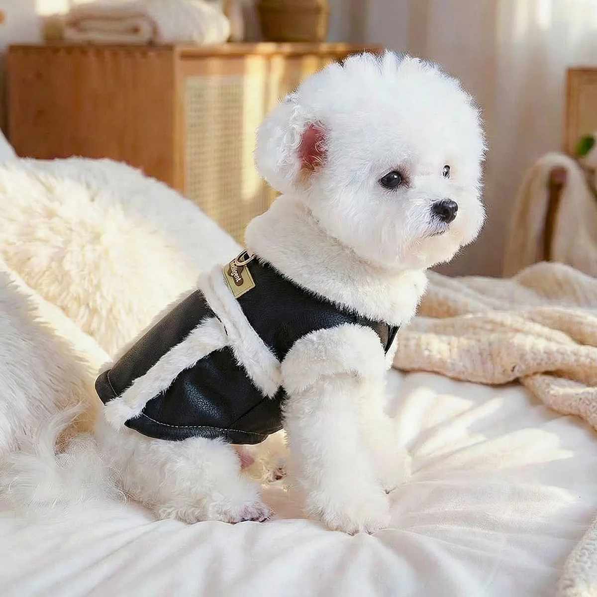 Abrigo Lana de Cordero para Perros Pequeños – Casaca Otoño/Invierno - imagen 3
