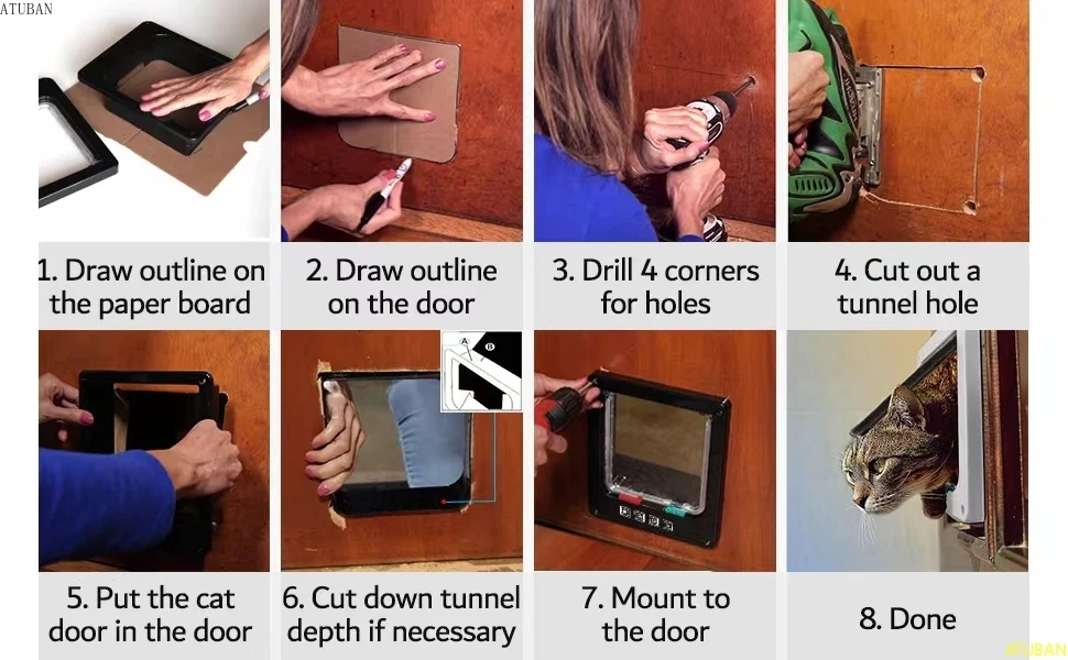 Instalación en puerta