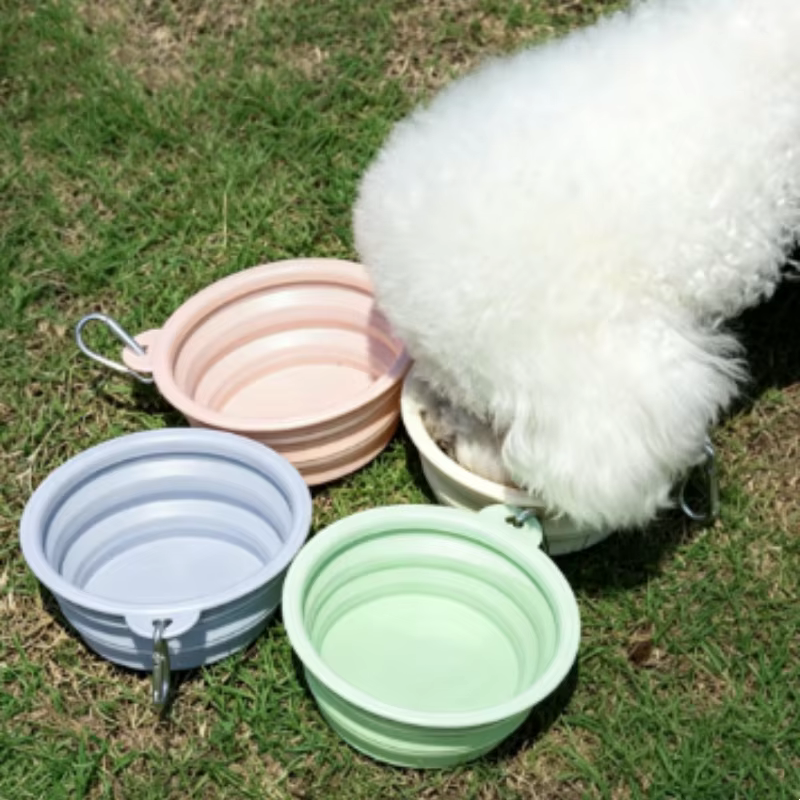 Tazón Plegable Portátil para Perros y Gatos – Plato Viaje 350 ml