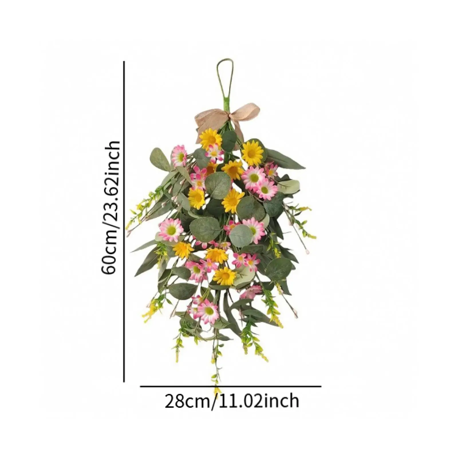 Guirnalda de Flores Artificiales para Decoración Interior – Estilo Rústico - imagen 4