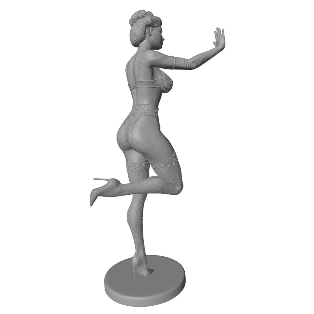 Miniatura GK impresa en 3D: modelo gris sin montar ni pintar - imagen 3