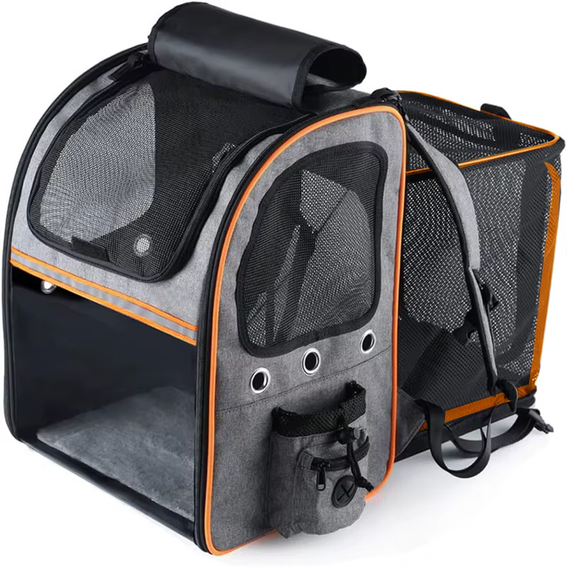 Mochila de viaje para perros pequeños y gatos medianos - imagen 2