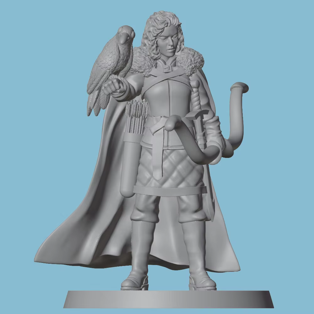 Kit sin pintar de la estatua en miniatura