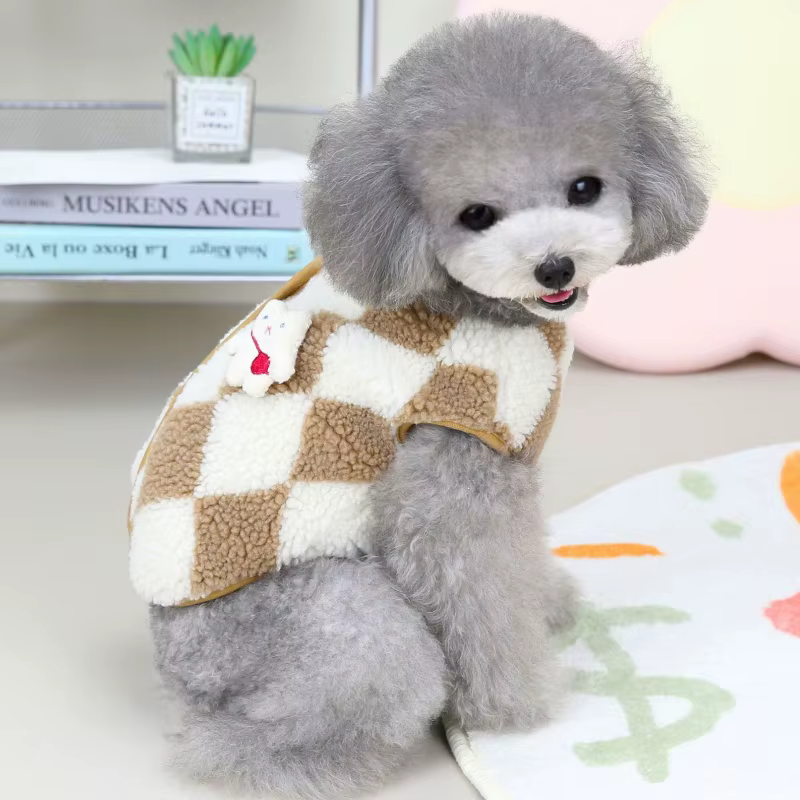 Chaleco de felpa cálido para perros pequeños y gatos – Otoño Invierno - imagen 2
