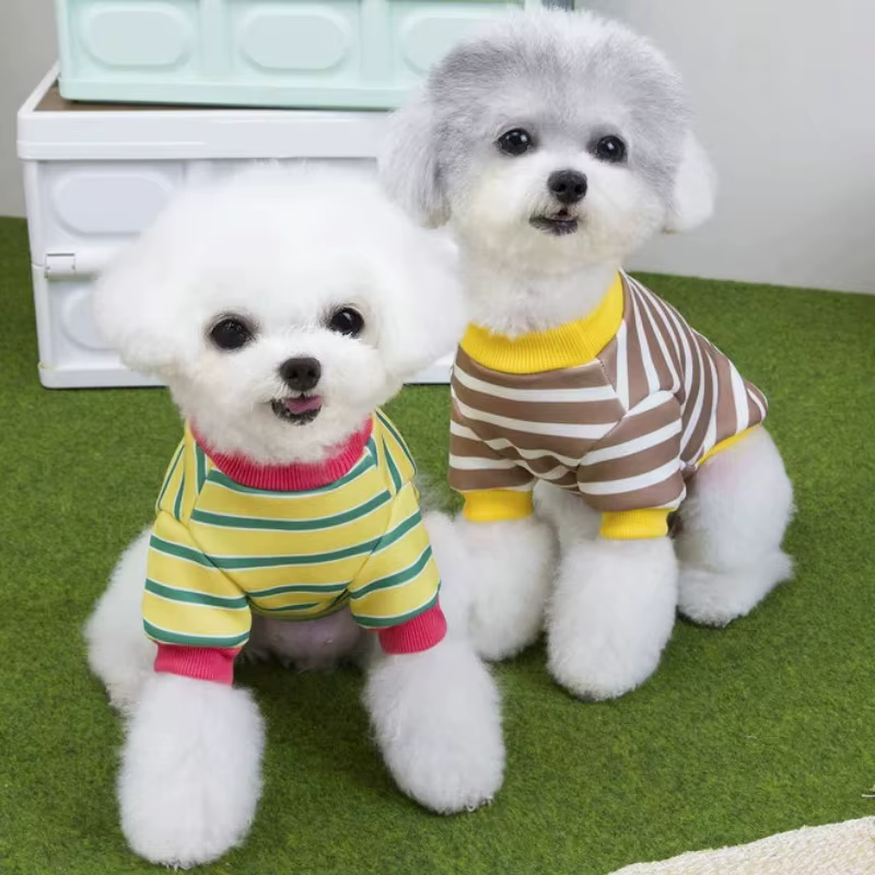 Sudadera a rayas para perro y gato – Ropa cálida de otoño - imagen 2
