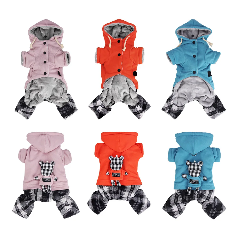 Sudadera con capucha disfraz oso de peluche para perro invierno - imagen 2