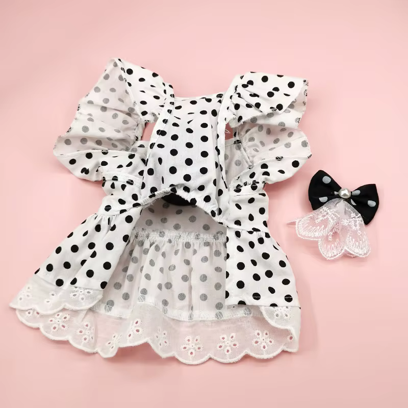 Vestido tutú princesa para perro y gato – Encaje y manga abullonada - imagen 5
