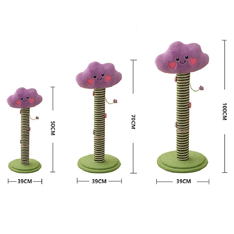 Torre de juegos para gatos con plataformas y columnas de sisal
