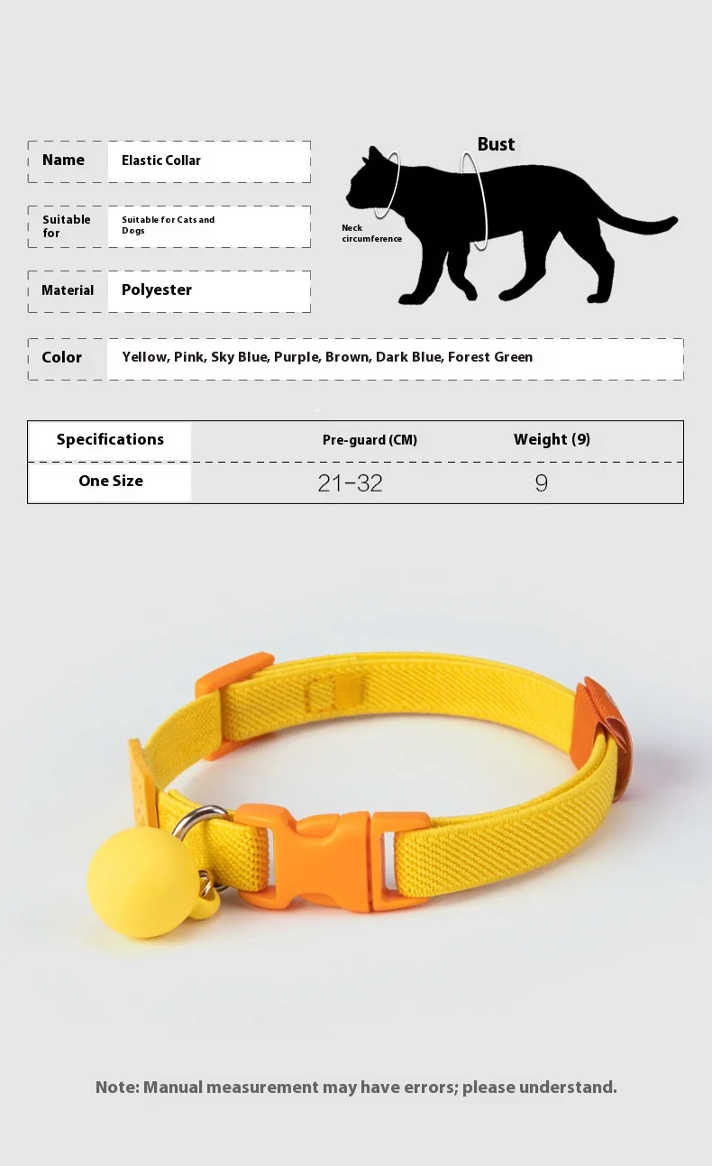 Collar con hebilla de seguridad detalle