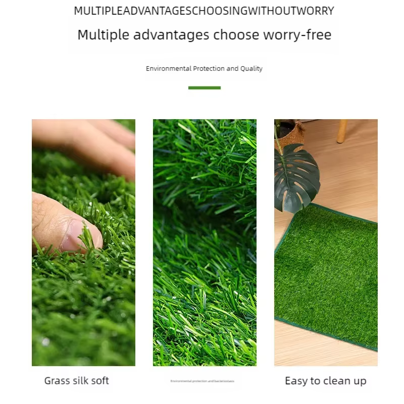 Cómo limpiar la alfombra de césped artificial lavable