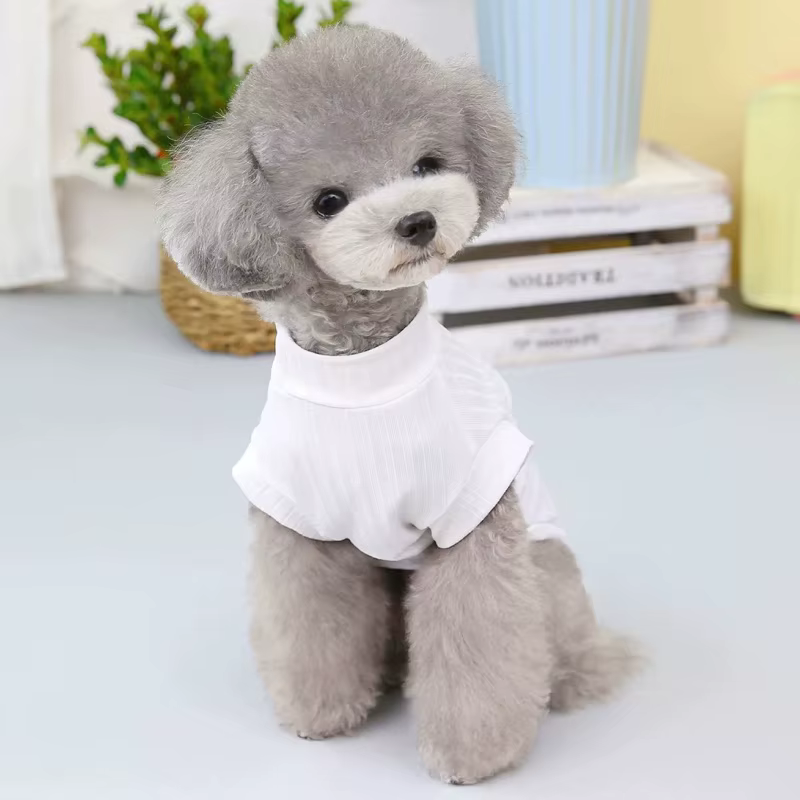 Camiseta de verano para perros y gatos – Estampado caniche - imagen 3