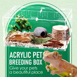 Terrario acrílico alta visibilidad para reptiles – Caja de cría segura