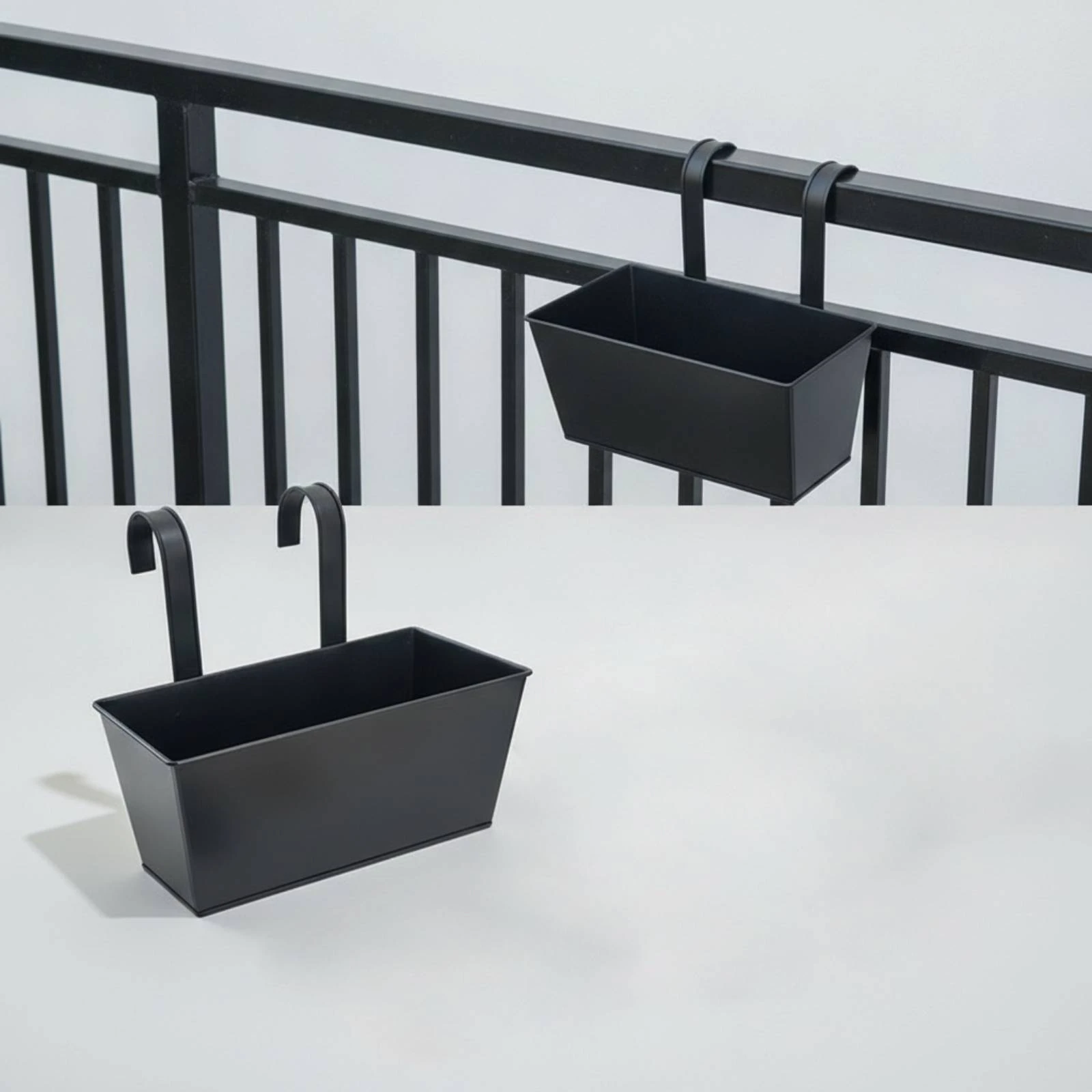 Macetas Colgantes para Exteriores – Soporte para Balcón y Vallas - imagen 3