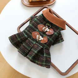 Abrigo Invierno para Perros Pequeños y Medianos – Vestido de Princesa con Solapa