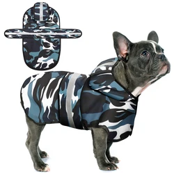 Impermeable para perros con capucha reflectante y orificio correa