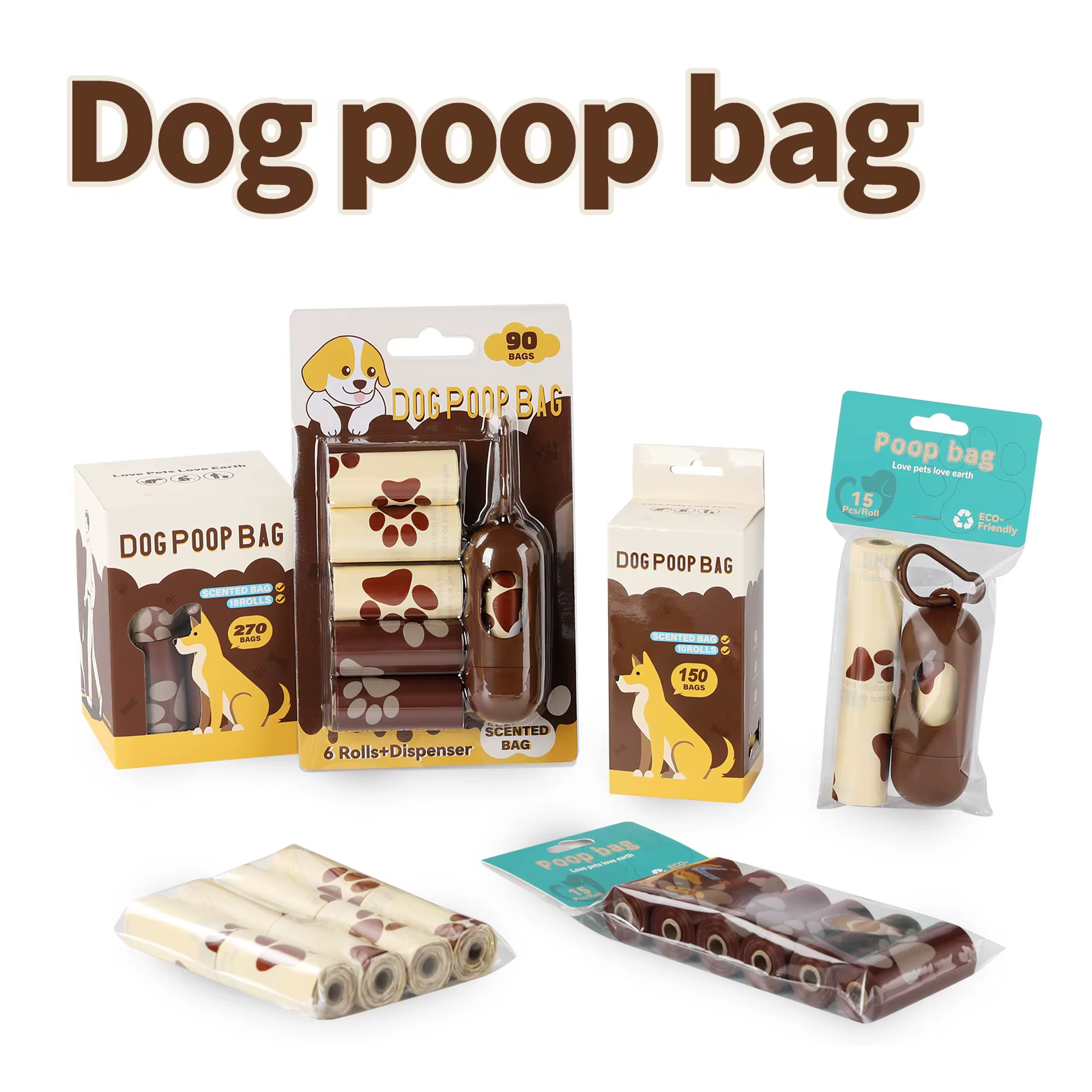 Bolsas perfumadas para pañales de perros y gatos con dispensador - imagen 2
