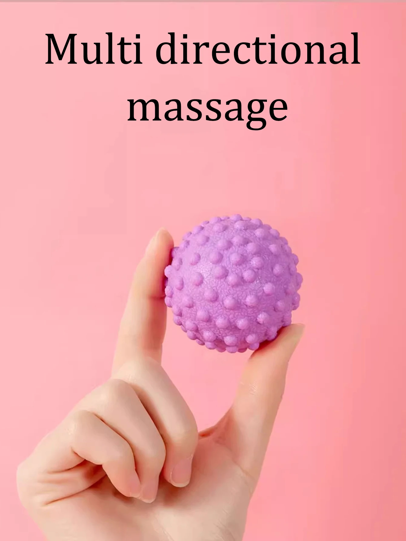Bola de masaje en uso sobre espalda