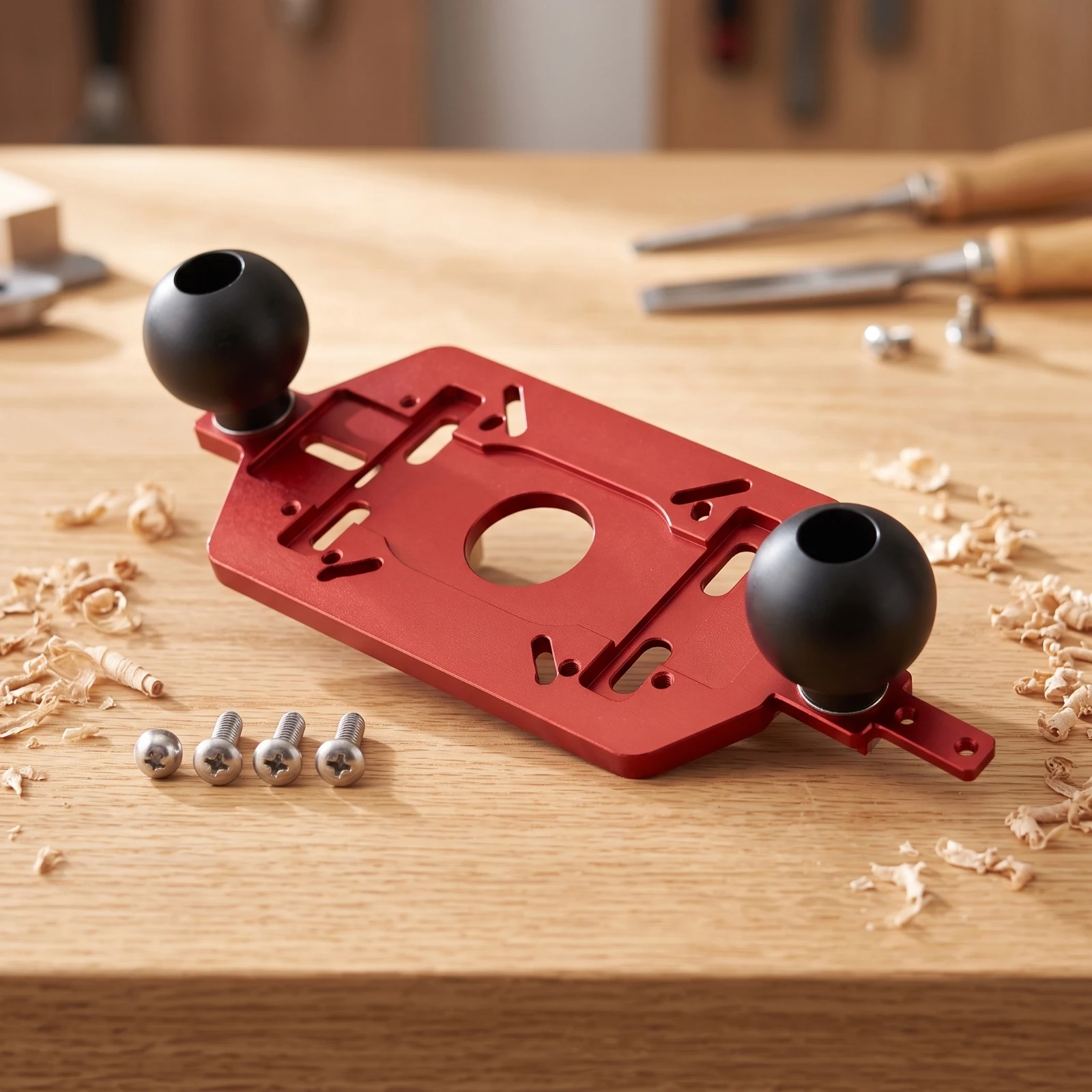 Base con asas para fresadora: soporte estable para trabajar madera - imagen 3